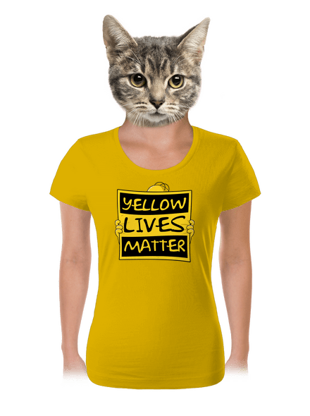 Yellow lives matter női póló Yellow
