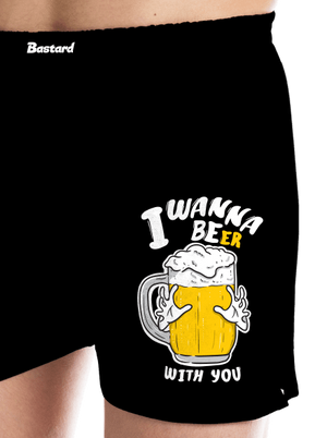 I wanna beer férfi alsó nadrág Black