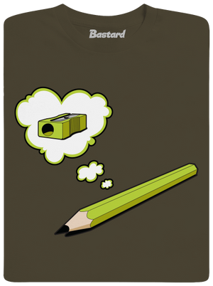 Ceruza és hegyező férfi hosszú ujjú póló Urban Khaki