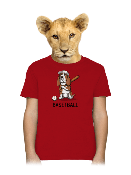 Basetball gyerek póló Red