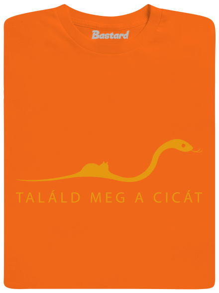 Találd meg a cicát gyerek póló Orange