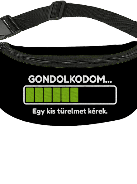 Gondolkodom övtáska Black