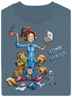 Anyukák home office unisex crewneck Nordic Blue