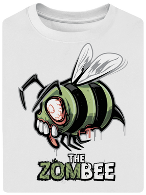 ZomBee unisex túlméretezett póló White