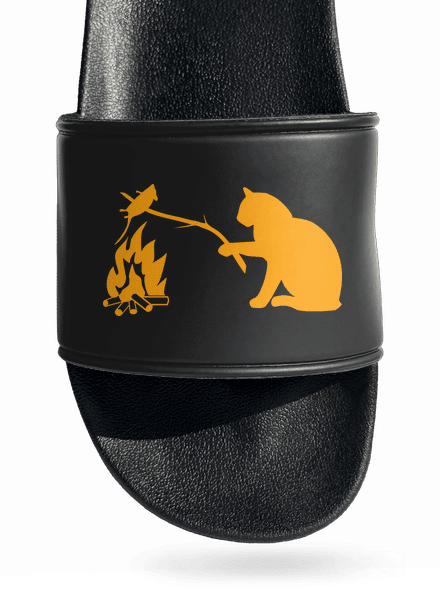 Macska-egér harc papucs Black