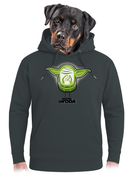 Master DiYoda unisex prémium pulóver Charcoal