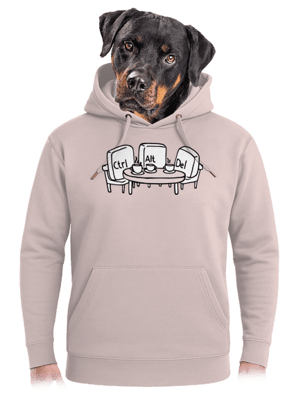 Elválaszthatatlan haverok unisex prémium pulóver Rose Chalk