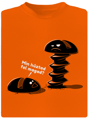 Felhúzva gyerek sport póló Neon Orange