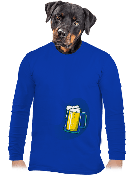 A hasban férfi hosszú ujjú póló Royal Blue