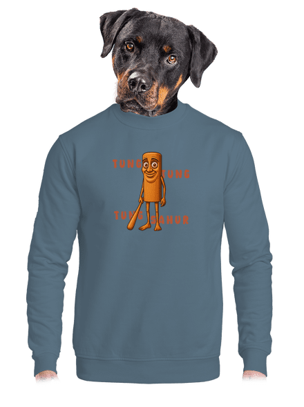 Tung Tung Tung Sahur – Italian Brainrot unisex crewneck Nordic Blue