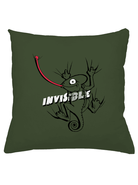 Invisible chameleon párna Olive Green