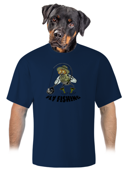 Fly fishing unisex túlméretezett póló Midnight Blue