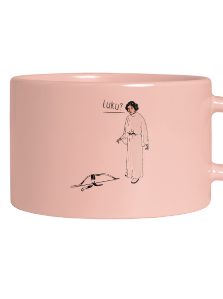 Luke és Leia macaron bögre Pink Macaron