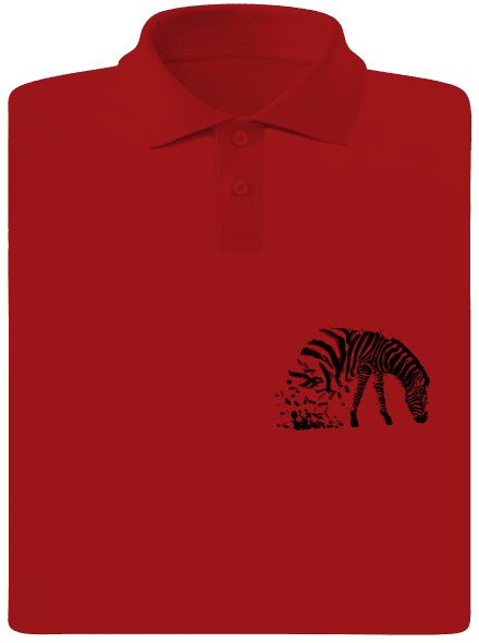 Zebra szerelem férfi pólóingek Red Mal