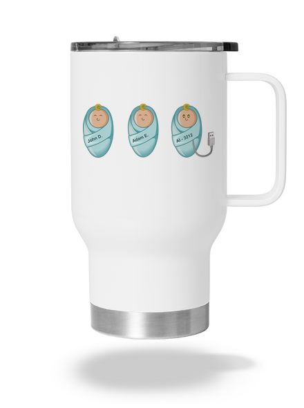 AI baby termosz bögre White