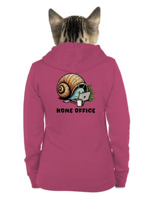 Sneka home office cipzáras női pulóver Magenta