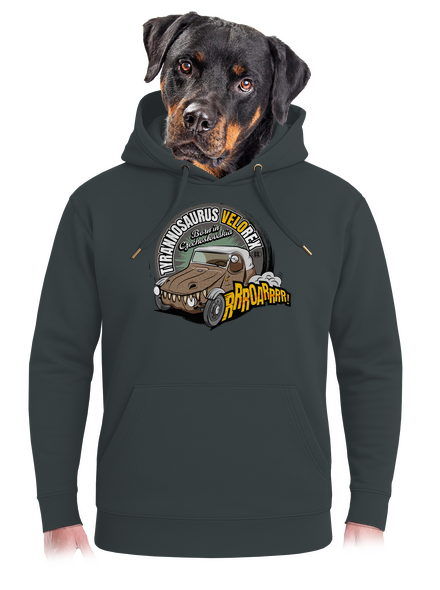 Tyrannosaurus Velorex unisex prémium pulóver Charcoal