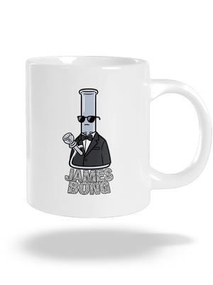 James Bong nagy bögre White