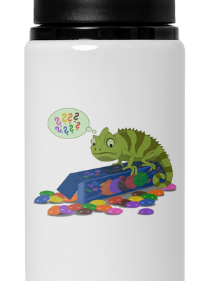 Zavart kaméleon kulacs White