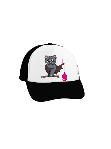 Denevér teherautós sapka Black cap