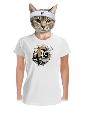 Old School DJ női sportpóló White