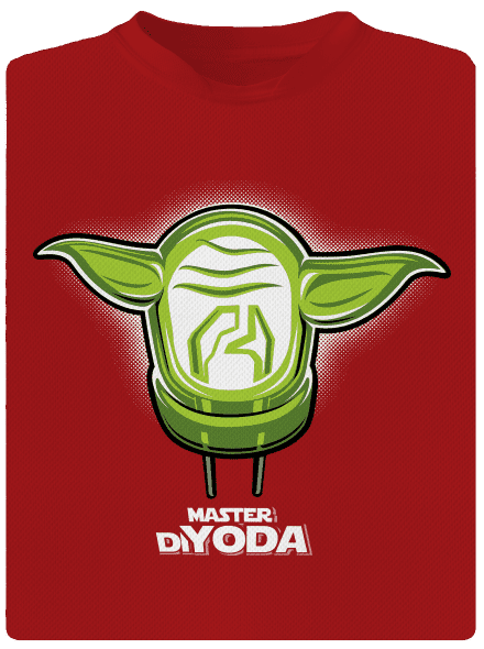 Master DiYoda férfi sportpóló Red Mal