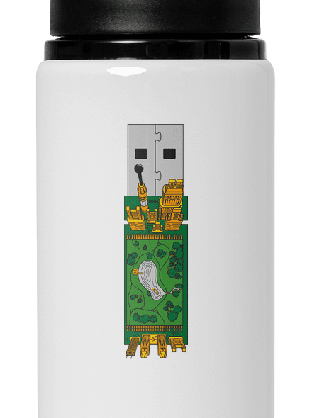 USB city kulacs White