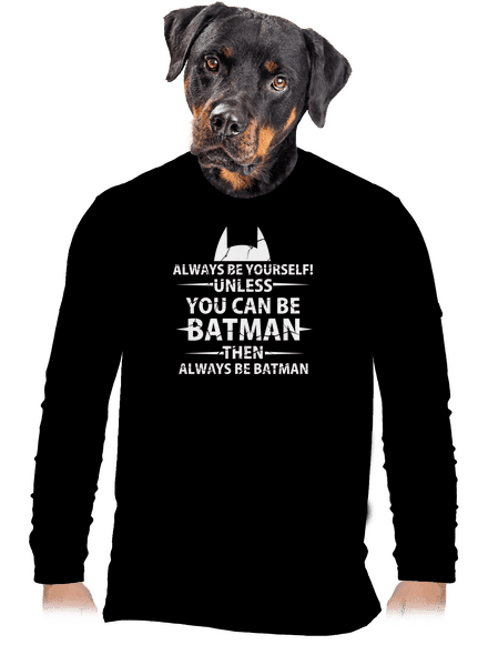 Batman férfi hosszú ujjú póló Black