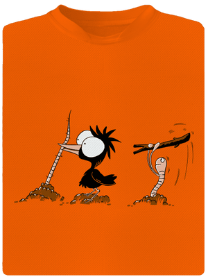 Vigyázz melyik végét fogod gyerek sport póló Neon Orange