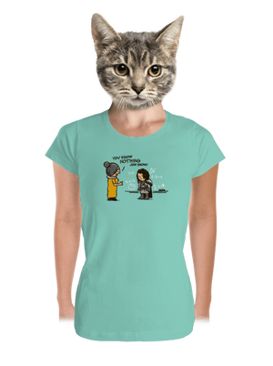 You know nothing prémium női póló Mint Mal