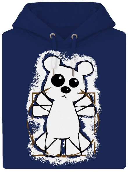 Da Vinci Teddy unisex prémium pulóver Navy