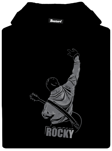 Rocky gyerek kenguruzsebes pulóver Black
