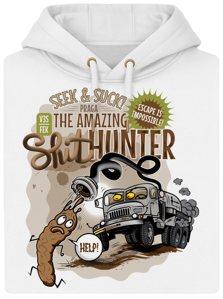 Shithunter unisex prémium pulóver Snowwhite