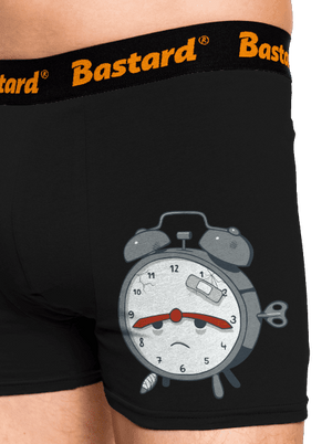 Ébresztőóra boxeralsó Black