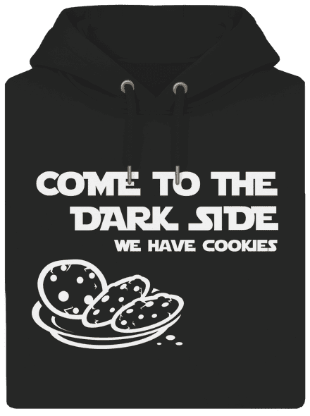 Come to the dark side unisex prémium pulóver Dark Black