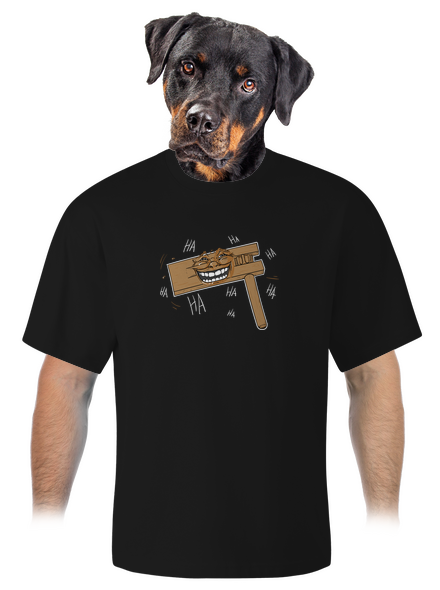 Racsnis unisex túlméretezett póló Black
