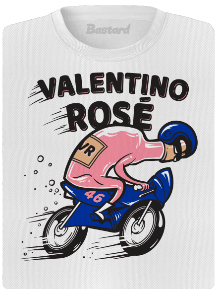 Valentino Rosé női sportpóló White