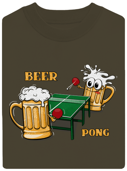 Beer pong unisex crewneck Urban Khaki