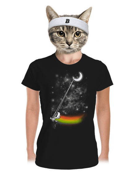 Unicorn universe női sportpóló Black