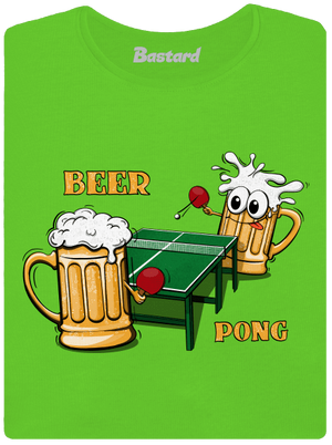 Beer pong női póló Apple Green