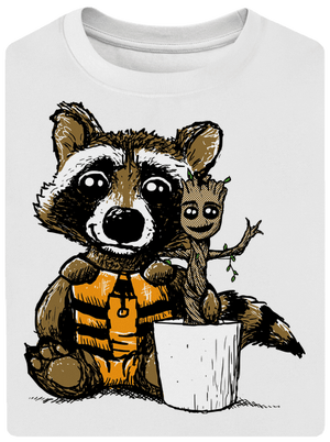 A galaxis őrzői unisex túlméretezett póló White