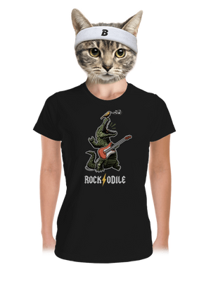 Rockodile női sportpóló Black