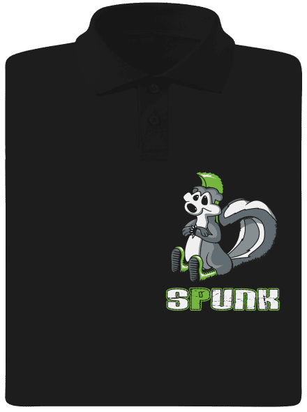 Spunk férfi pólóingek Black