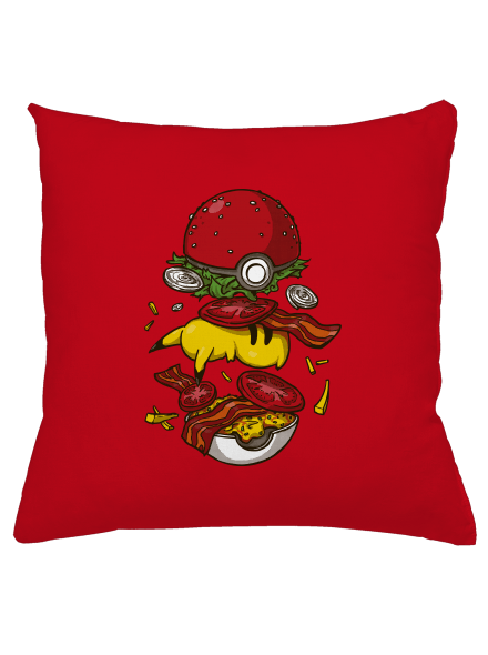 Pokémon burger párna Red
