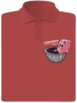 Formában férfi pólóingek Burgundy