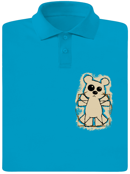 Da Vinci Teddy férfi pólóingek Blue Atol