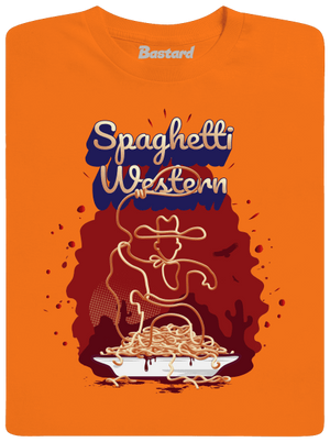 Spaghetti Western férfi póló Orange