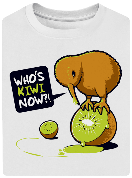 Kivi unisex túlméretezett póló White