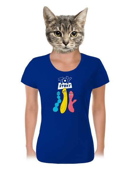 Játékháború női póló Royal Blue Mal