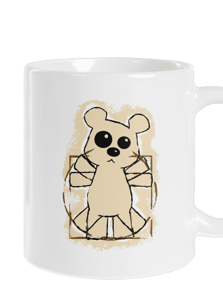 Da Vinci Teddy hagyományos bögre White